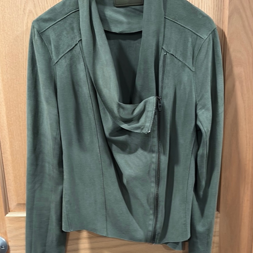 Blank NYC Olive Draped Jacket
